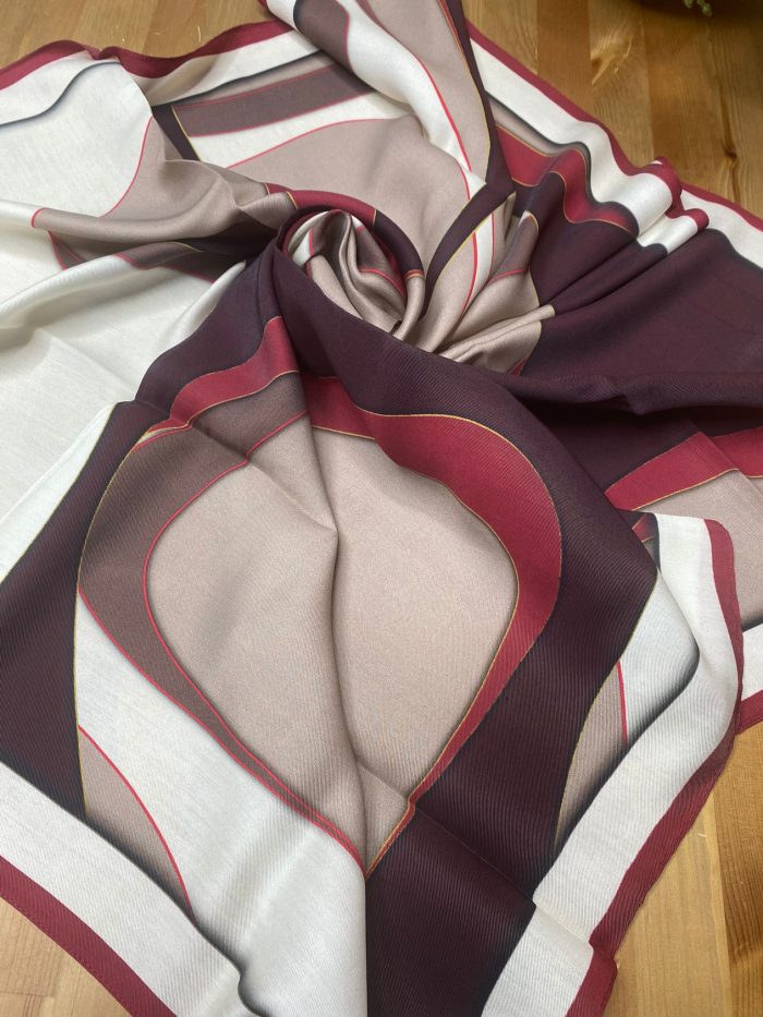 Versace 19v69 İtalia Su Geçirmez Eşarp - Bordo - Organic ScarfsOrganic Scarfs