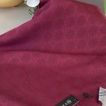 Vakko Cotton Jakar Şal - Bordo