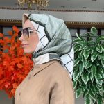 Colors Plus Comfort Kare Desen Eşarp - Ada Çayı