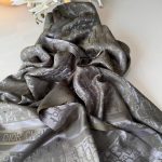 Dior DESEN Çift taraflı İpeksi Jakar Şal - Haki