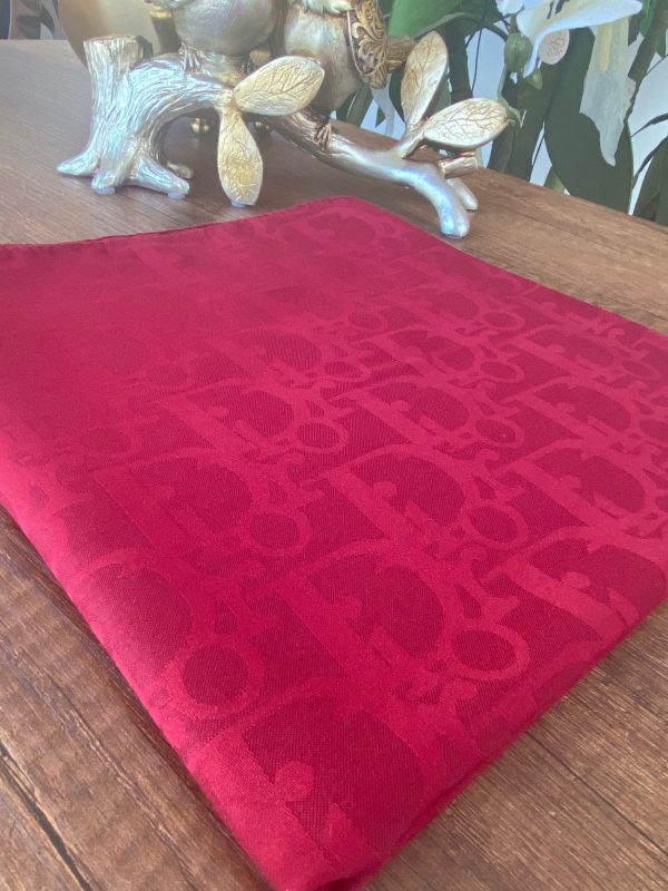 Dior Desen Pamuk Jakar Eşarp 88962 – Bordo