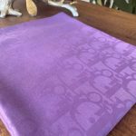 Dior Desen Pamuk Jakar Eşarp 88962 - Mürdüm