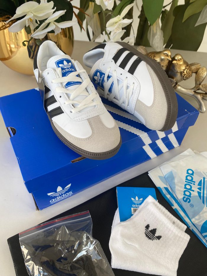 Adidas Samba Ayakkabı 99001 - Beyaz Siyah