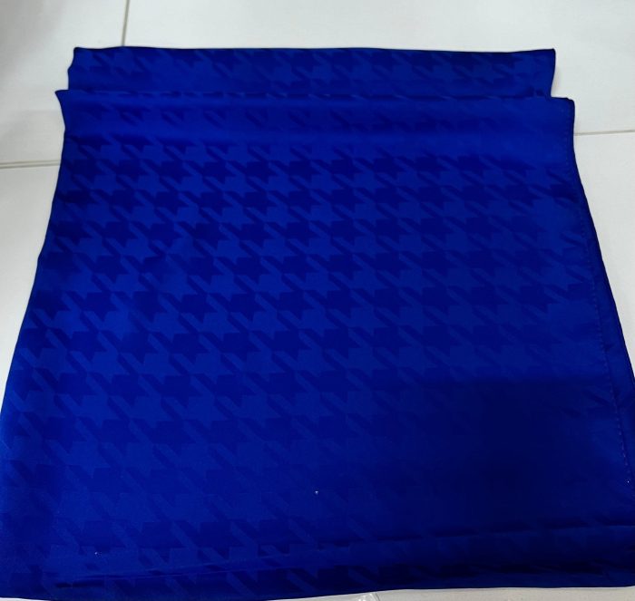 Kazayağı Desen Jakar Şal - Saks - Organic ScarfsOrganic Scarfs