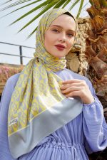 Levidor Angel İpek Şal 17834 - Gri - Organic ScarfsOrganic Scarfs