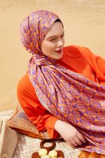 Levidor Angel İpek Şal 17834 - Mürdüm - Organic ScarfsOrganic Scarfs