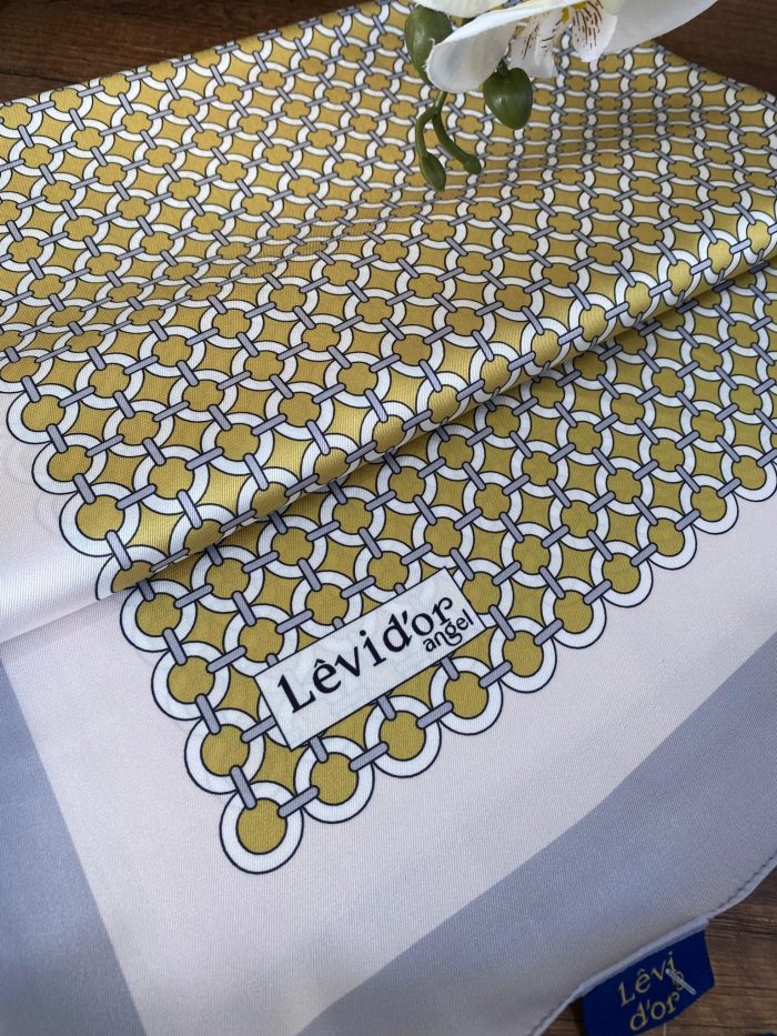 Levidor Angel İpek Şal - Gri/Yağ Yeşili - Organic ScarfsOrganic Scarfs