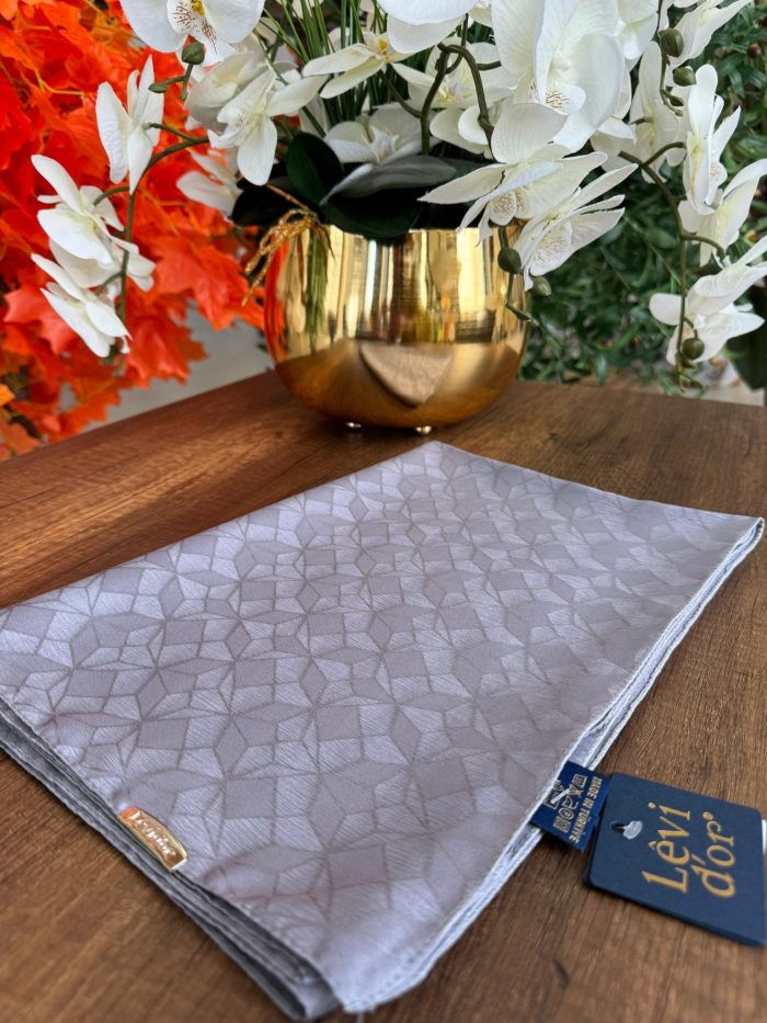 LEVİDOR Clover Jakar Capri Şal 17385 - Füme - Organic ScarfsOrganic Scarfs