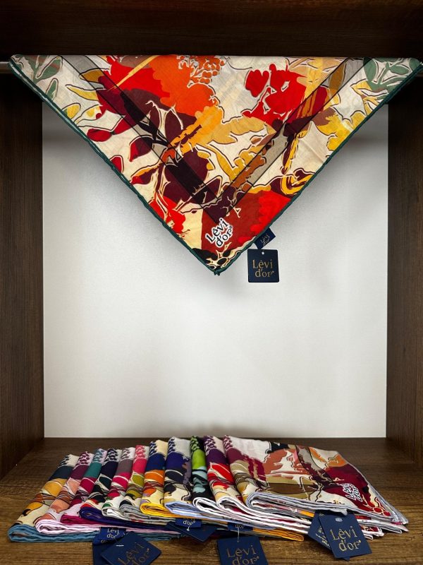 LEVİDOR Cotton Eşarp 16381 – Turuncu