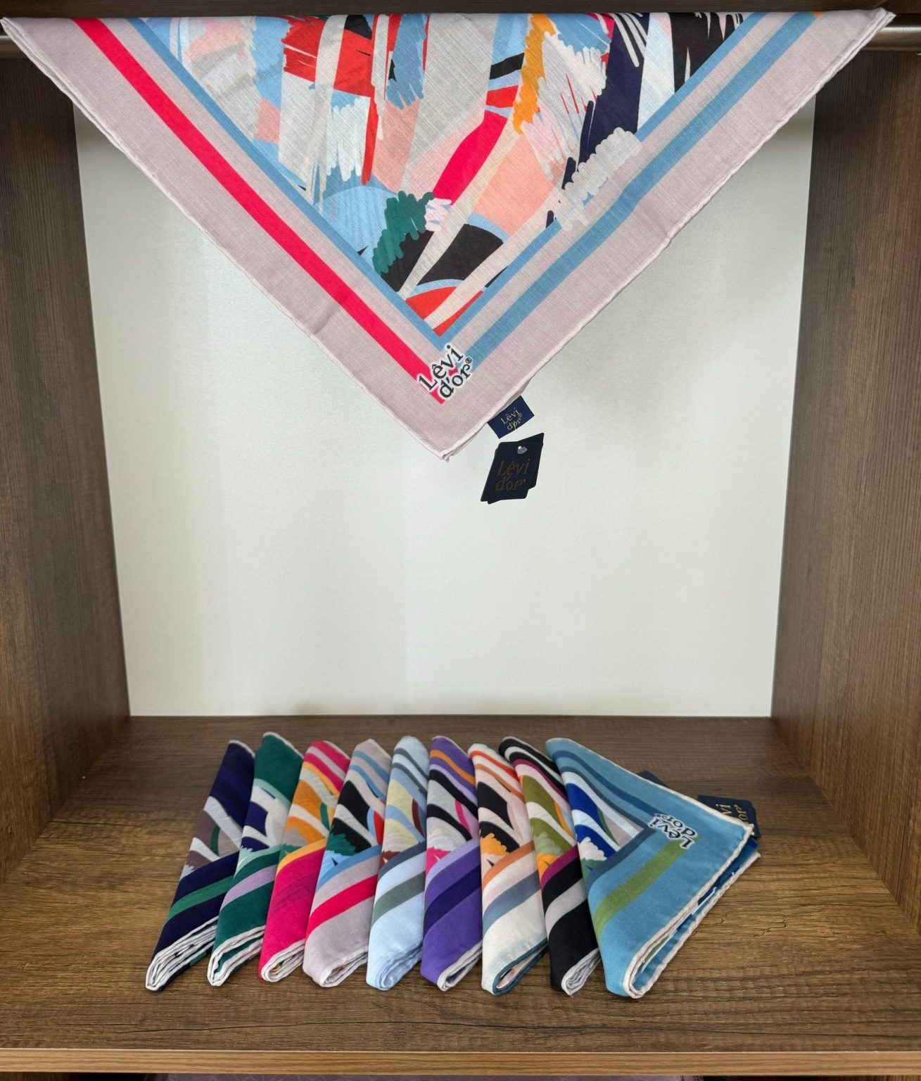 LEVİDOR Cotton Eşarp 16390 - Gri - Organic ScarfsOrganic Scarfs