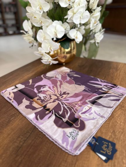 LEVİDOR Cotton Eşarp 16398 - Mor Tonları - Organic ScarfsOrganic Scarfs