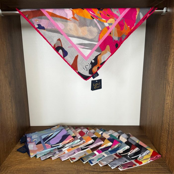 LEVİDOR Cotton Eşarp 16495 - Fuşya - Organic ScarfsOrganic Scarfs