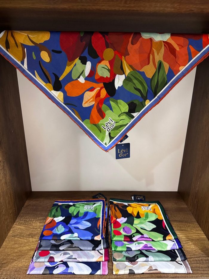 LEVİDOR Cotton Eşarp 16700 - Açık Mavi - Organic ScarfsOrganic Scarfs