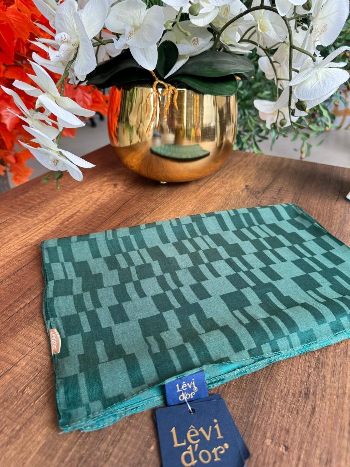 LEVİDOR Dublin Jakarlı Şal 17174 - Ada Çayı - Organic ScarfsOrganic Scarfs