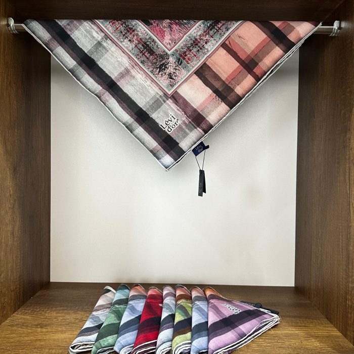 LEVİDOR Organic Kokulu Pamuk Eşarp PK-88 - Mürdüm - Organic ScarfsOrganic Scarfs