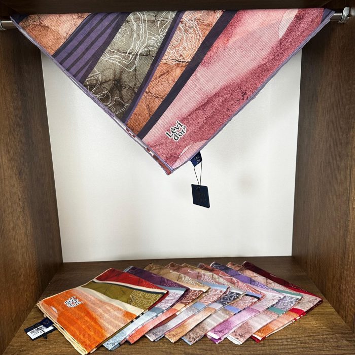 LEVİDOR Organic Kokulu Pamuk Eşarp PK-95 - Gül Pembe - Organic ScarfsOrganic Scarfs