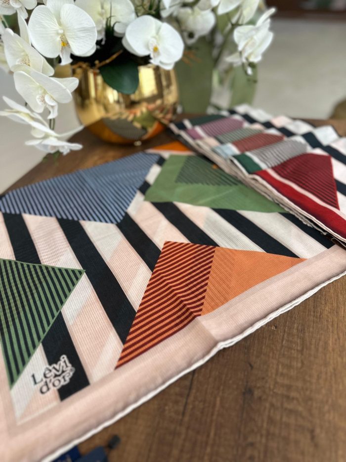 LEVİDOR Organic Kokulu Pamuk Eşarp PK-97 - Açık Oranj - Organic ScarfsOrganic Scarfs