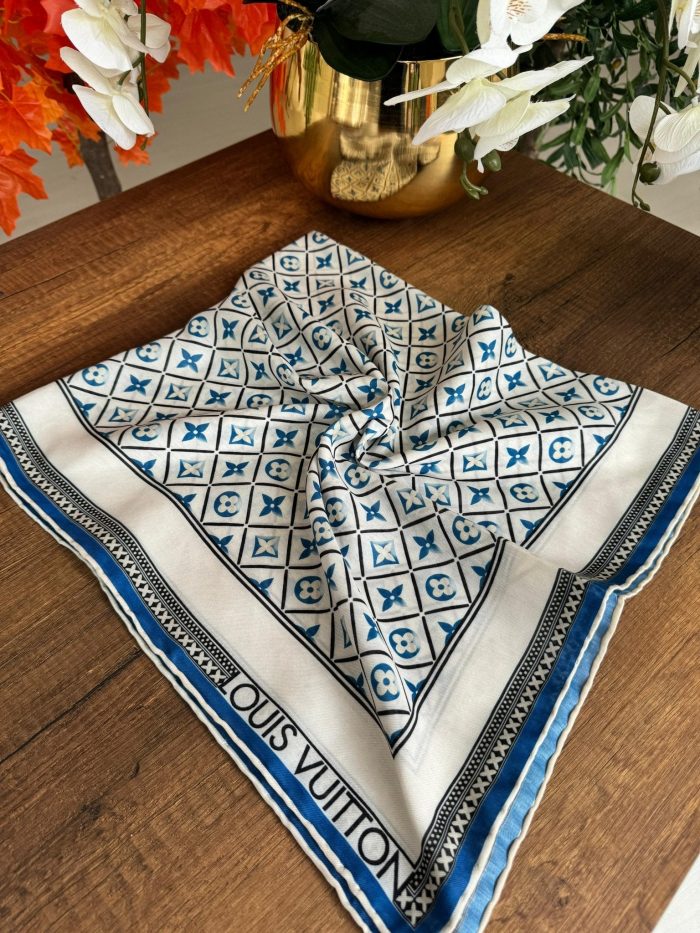 Lv Pamuk Soft Eşarp 10441 - İndigo - Organic ScarfsOrganic Scarfs