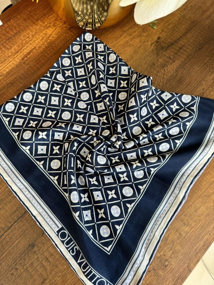 Lv Pamuk Soft Eşarp 10441 - Lacivert - Organic ScarfsOrganic Scarfs