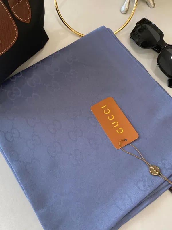 İthal Gucci Eşarp 44113 – İndigo