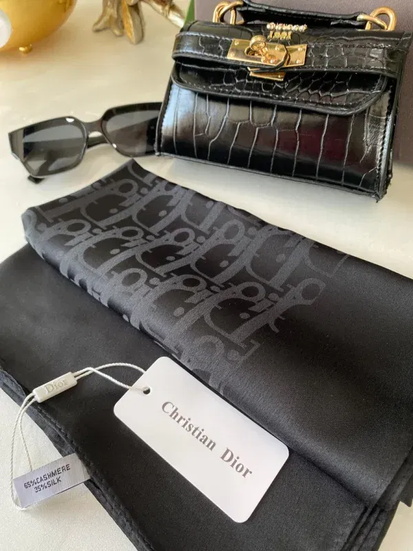 İthal Dior Eşarp 44114 – Siyah