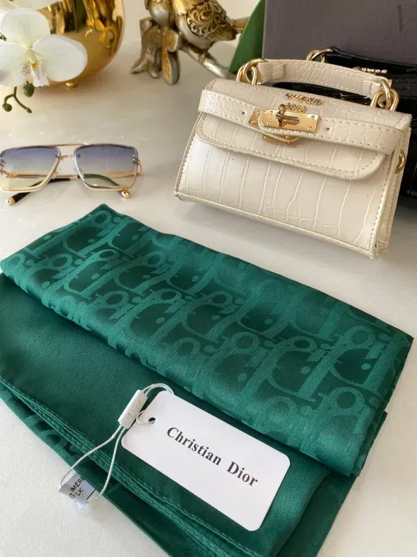 İthal Dior Eşarp 44114 – Zümrüt