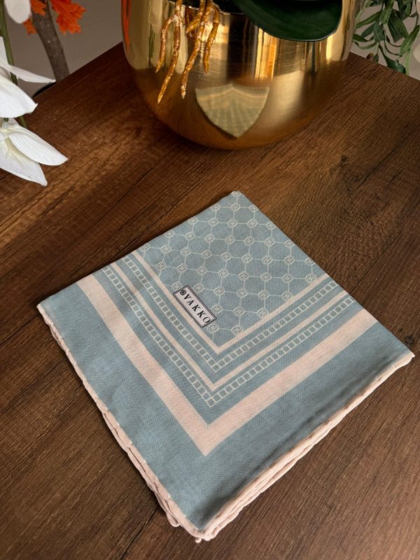 Vakko Desen Pamuk Soft Eşarp – Mint