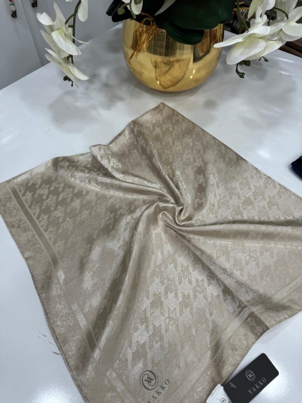 Vakko Kazayağı Desen Eşarp – Bej