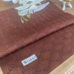 Vakko Monogram Jakar İpek Şal 44103 - Kahve