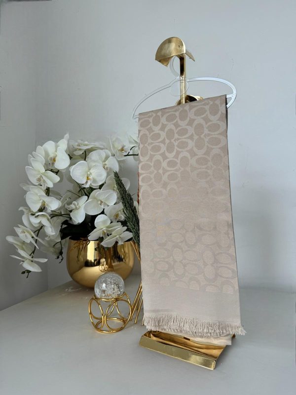 Coach Desen Pamuk Şal 61444 – Soft Vizon