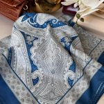 Etro Pamuk Soft İpek Şal 44118 Lacivert