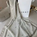 Vakko Nokta Desen İpeksi Şal 44138 - Bej