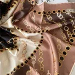 Vakko Zincir Desen Twill Eşarp 44127 - Gül Kurusu