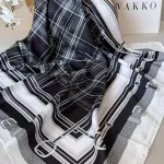Vakko Ekose Twill Eşarp 44128 - Siyah