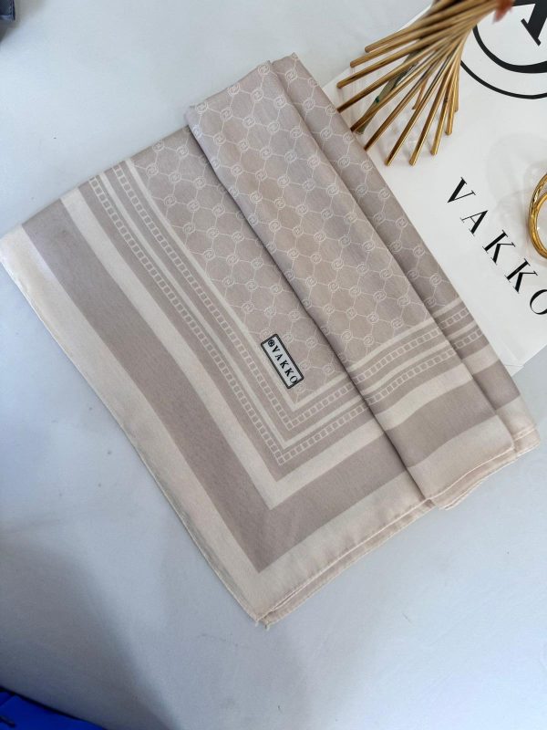 Vakko Desen Pamuk Soft Şal 61446 – Latte