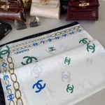 Chanel Saten İpek Eşarp 44124 - Saks