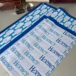 Hermes Saten İpek Eşarp 44123 - İndigo