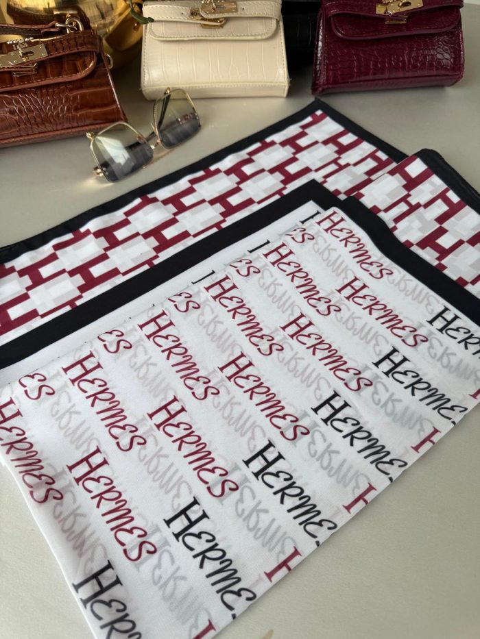 Hermes Saten İpek Eşarp 44123 - Bordo