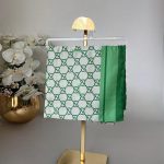 Gucci Saten İpek Eşarp 281045 - Zümrüt