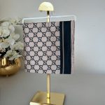 Gucci Saten İpek Eşarp 281045 - Çikolata