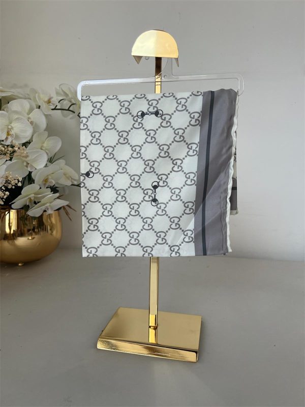 Gucci Saten İpek Eşarp 281045 – Vizon