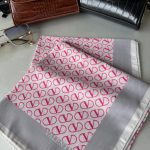 Valentino Saten İpek Eşarp 281044 - Fuşya
