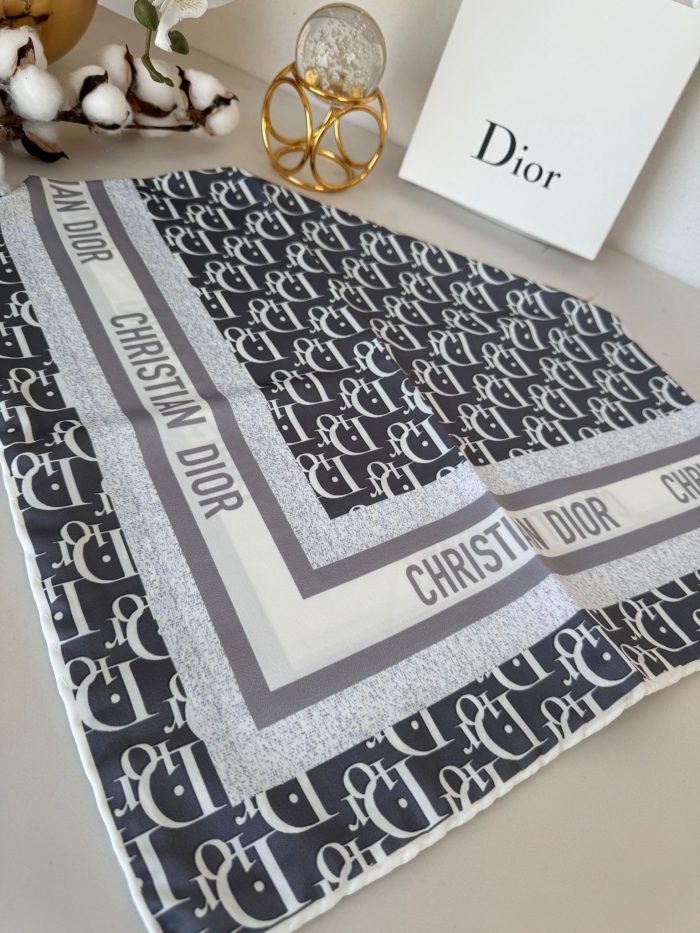 Dior Twill Eşarp 114601 - Füme