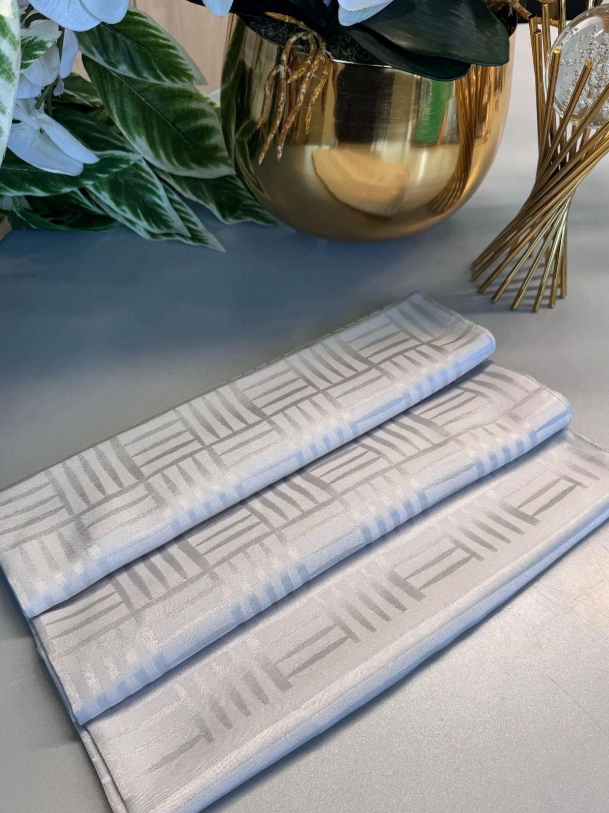 Kibrit Desen İpeksi Jakar Şal 44511 - Taş - Görsel 6