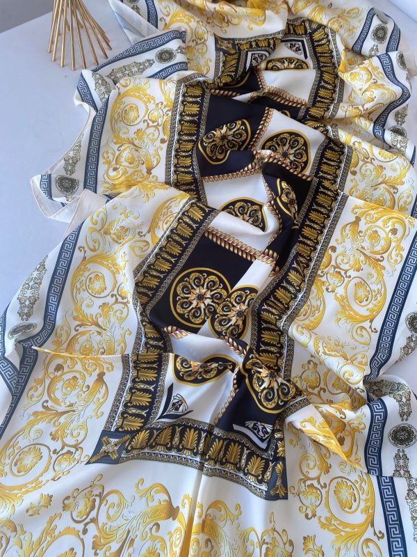 Versace Vual İpek Şal 614412 – Bej