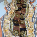 Versace Vual İpek Şal 614412 - Taba