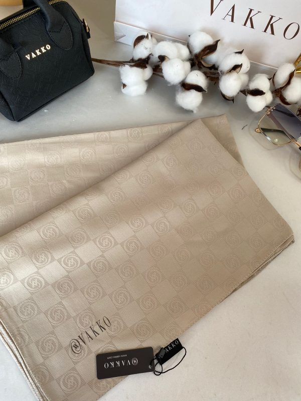 Vakko Cotton Jakar Şal – Bej