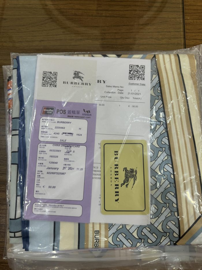 Burberry İthal İpek Eşarp 55467 - Görsel 2
