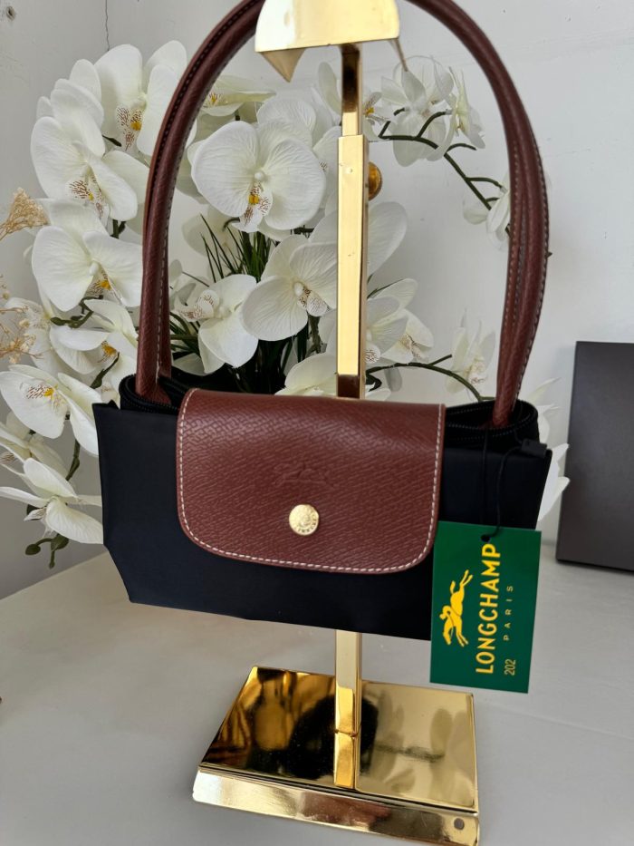 Longchamp Orta Boy Çanta - Siyah - Image 2