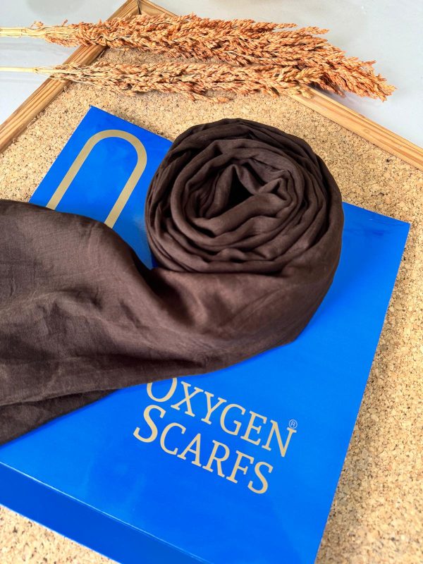 Oxygen His Serisi Pamuk Şal – Kahverengi